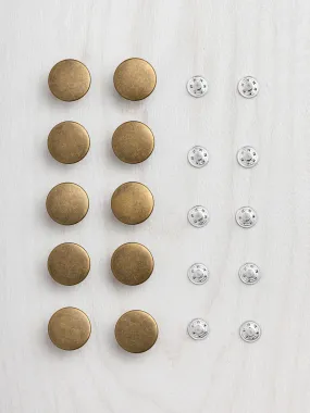 17mm Jeans Button - Pack of 10