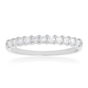 18ct White Gold Ring With 0.25 Carats Of Diamonds