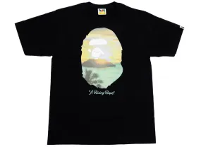 A Bathing Ape A Rising Bape Photo Tee in Black