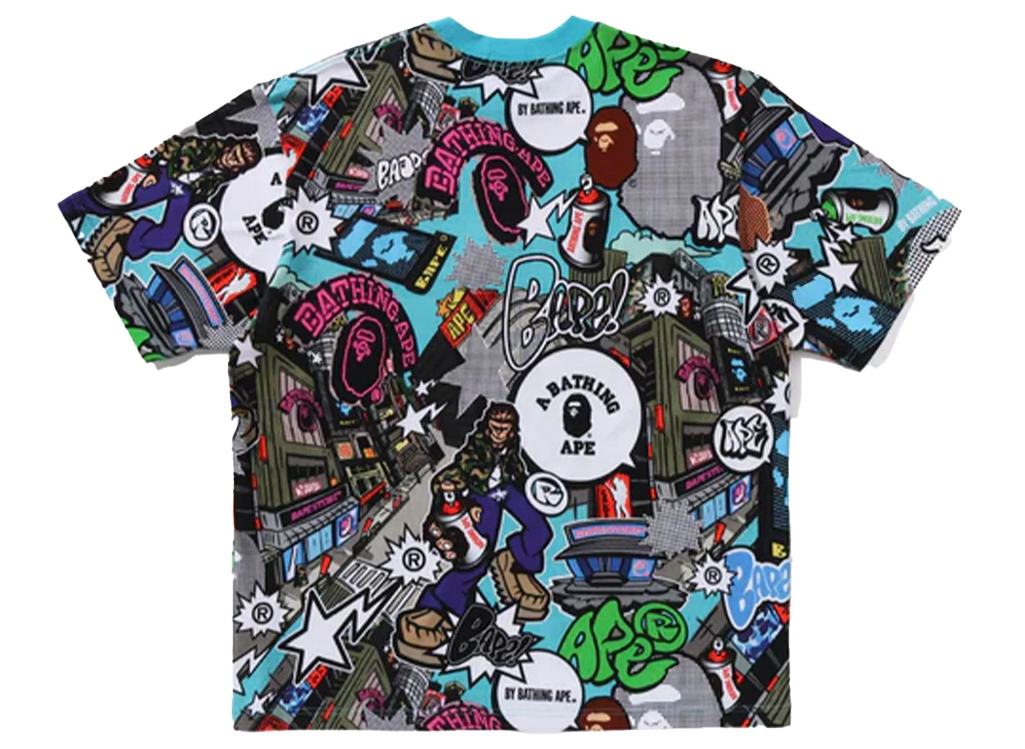 A Bathing Ape Comic Art Relaxed Fit Tee