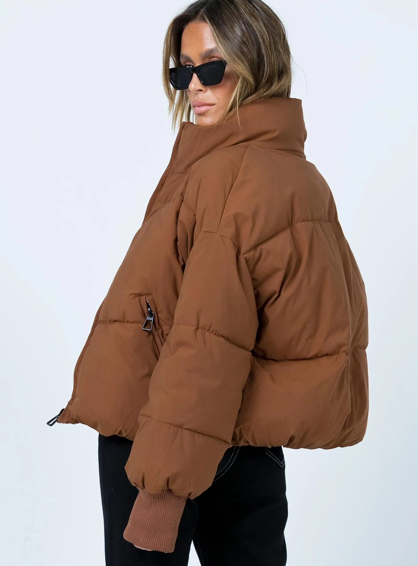 Abe Puffer Chocolate Brown