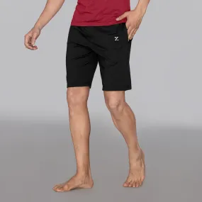 Ace Modal-Cotton Shorts Pitch Black