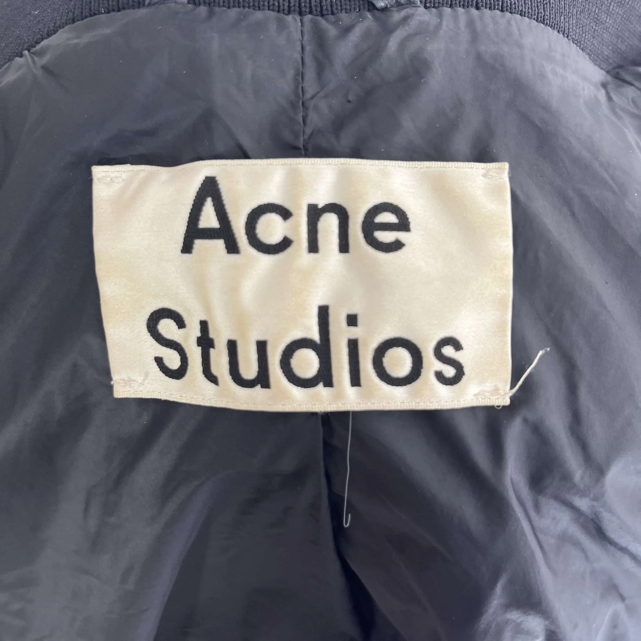 Acne Studios £800 Black Bomber Jacket S