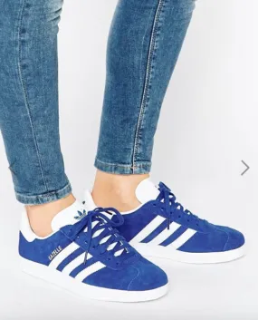 adidas Originals Royal Blue Suede Gazelle Unisex Trainers