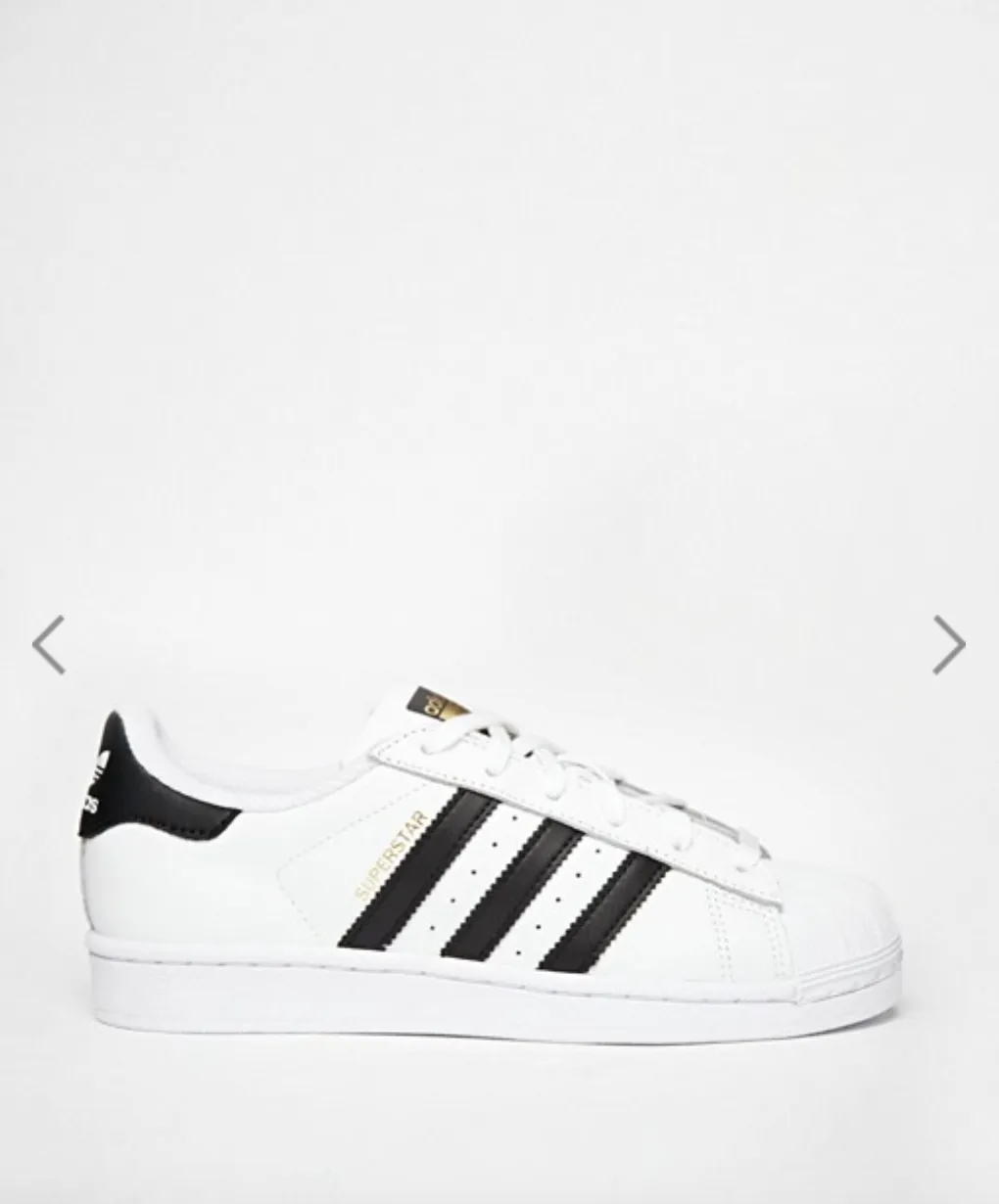 adidas Originals Unisex Superstar White & Black Trainers