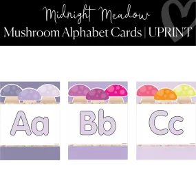 Alphabet Posters | Floral Classroom Decor | Midnight Meadow | UPRINT | Schoolgirl Style