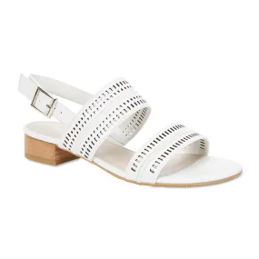 Altona Heel in White Leather