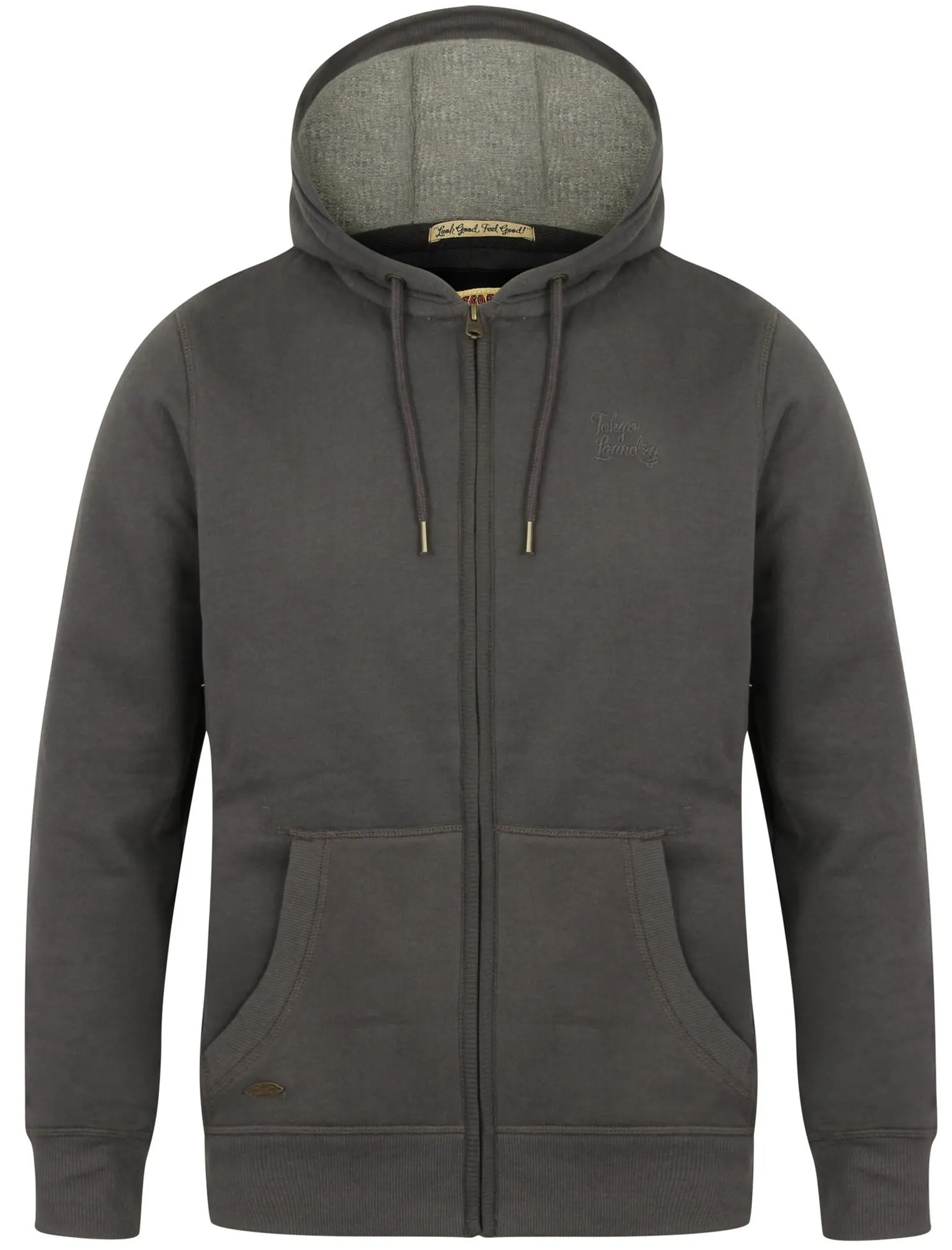 Ashwood Zip Through Hoodie in Blackened Pearl - Tokyo Laundry