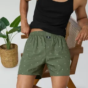 Astor Lounge Inner Boxers Wings Green