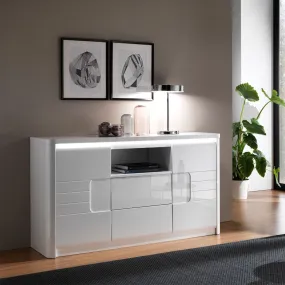 Bellini White High Gloss 2 Doors Sideboard