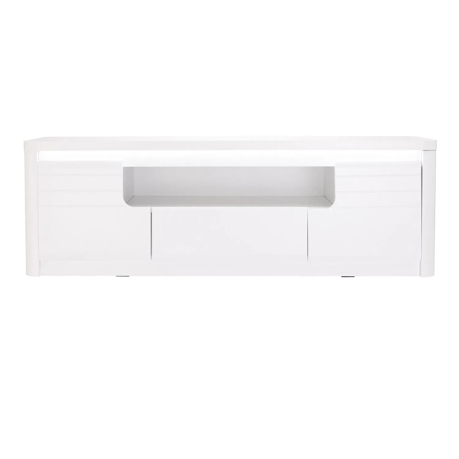 Bellini White High Gloss Wooden TV Unit