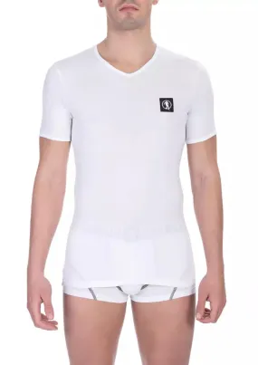 Bikkembergs White Cotton Men Men's T-Shirt