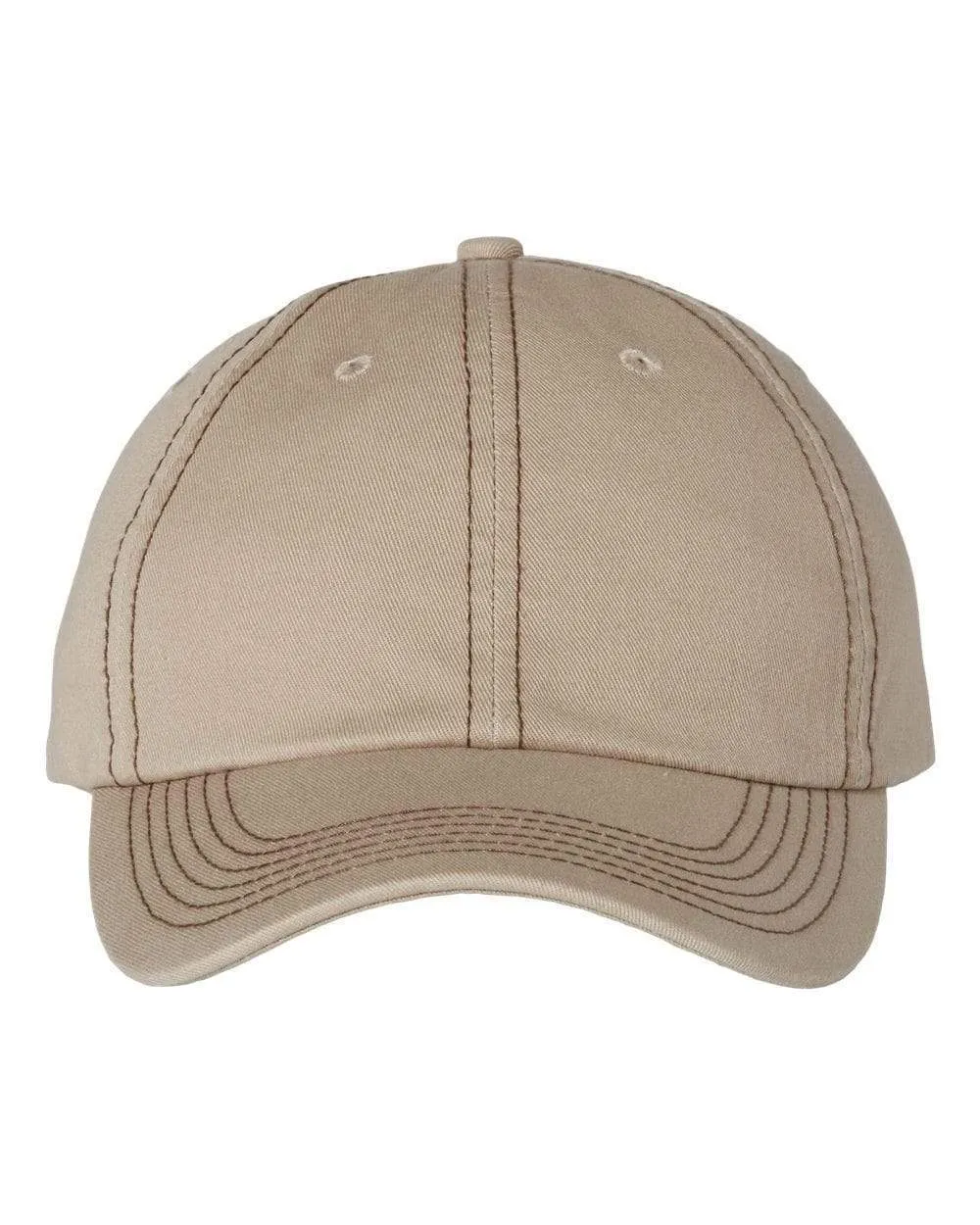 Bio-Washed Classic Dad's Cap w/ Contrast Stitch