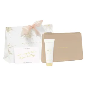 'Birthday' Pouch & Hand Cream Gift Set