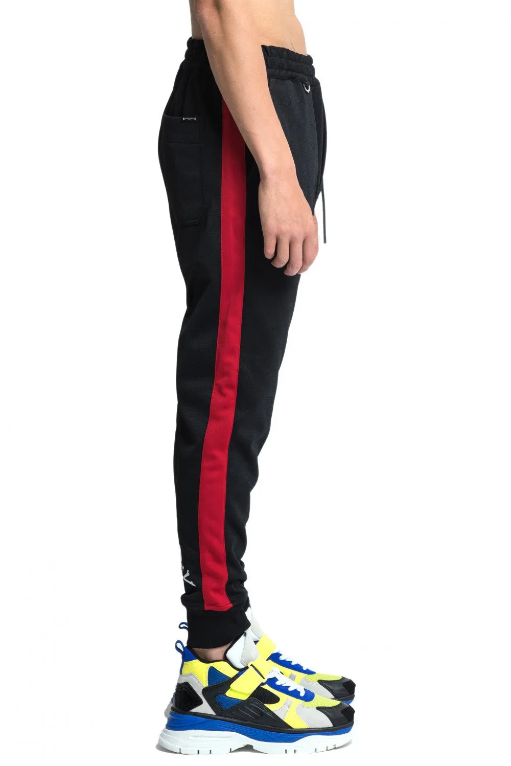 Black Side Strip Track Pants