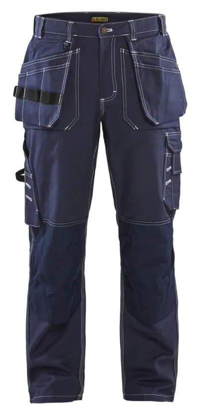 Blaklader Cotton Twill Work Trousers with Knee Pad and Nail Pockets - 1530 1370