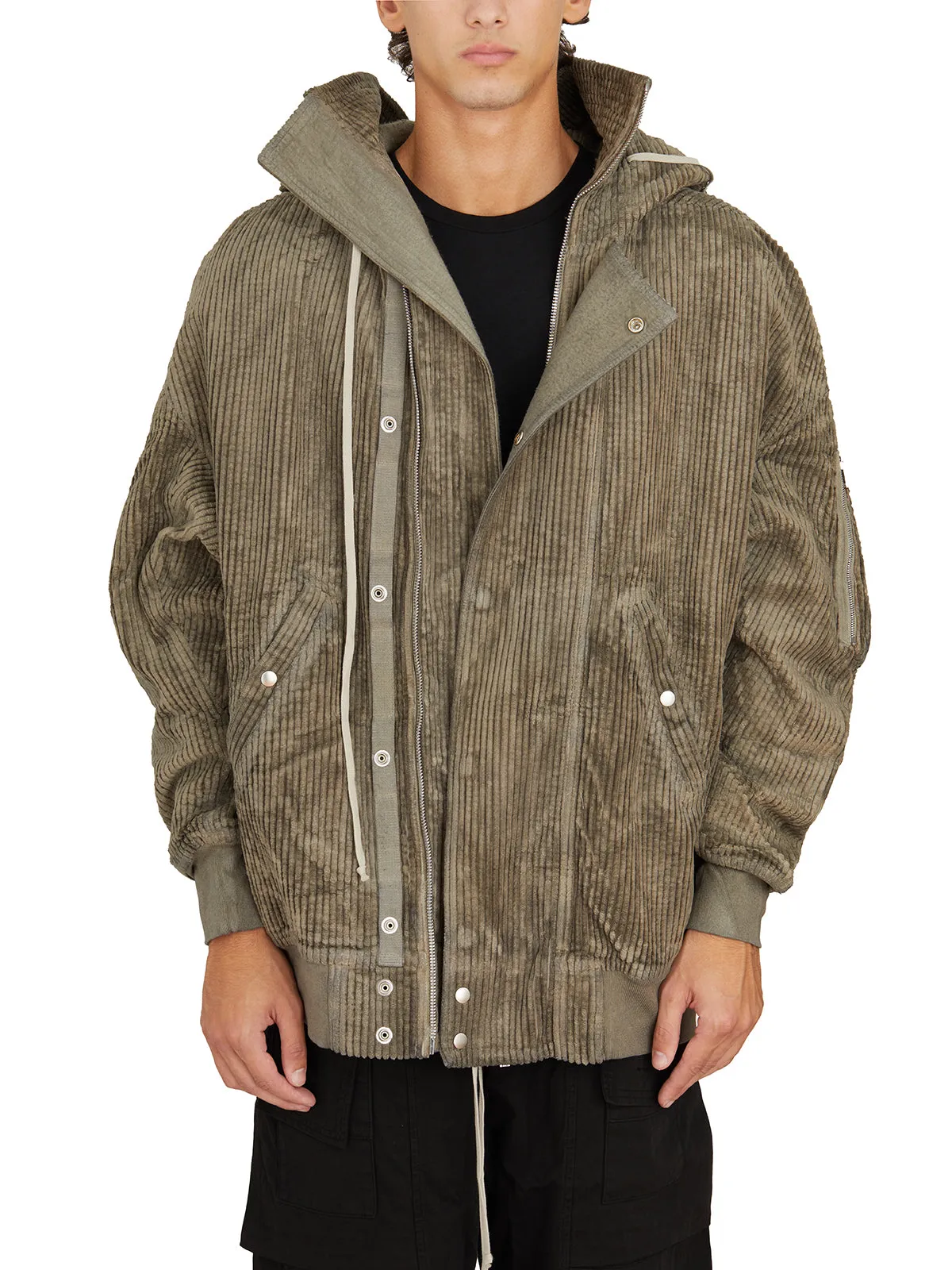 BOMBER IMBOTTITO HOODED LONG BOMBER DUST