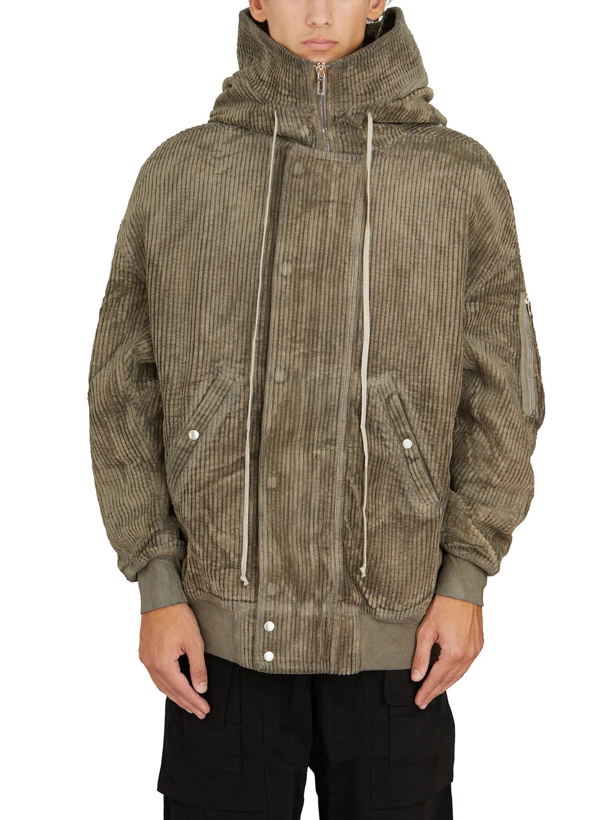 BOMBER IMBOTTITO HOODED LONG BOMBER DUST