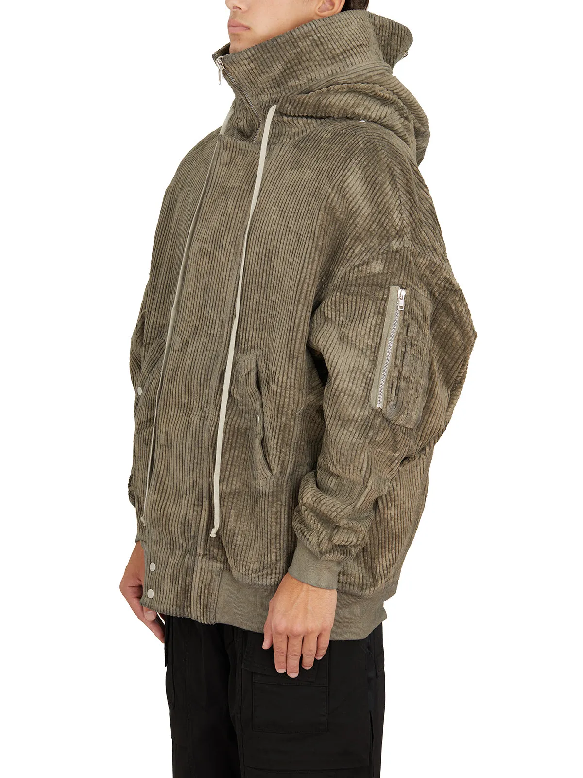 BOMBER IMBOTTITO HOODED LONG BOMBER DUST