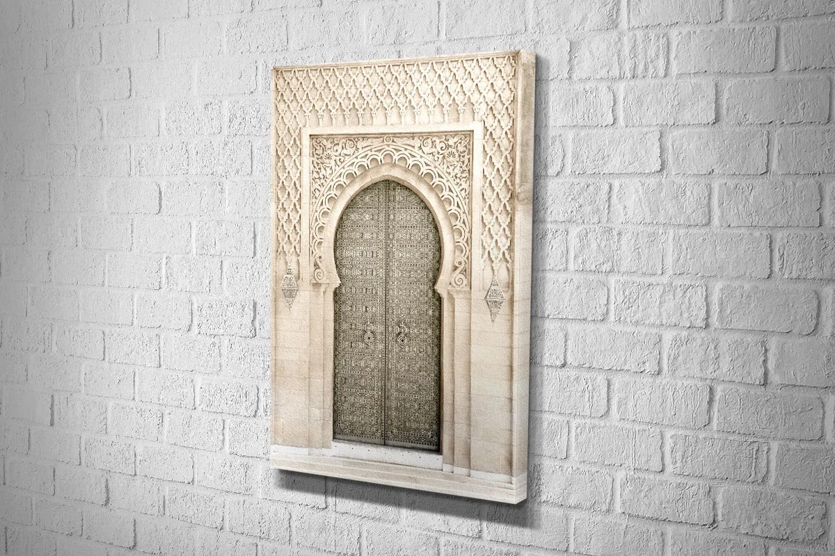 Bronz Moroccan Door | Canvas Wall Art Print