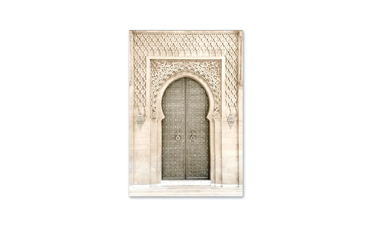 Bronz Moroccan Door | Canvas Wall Art Print