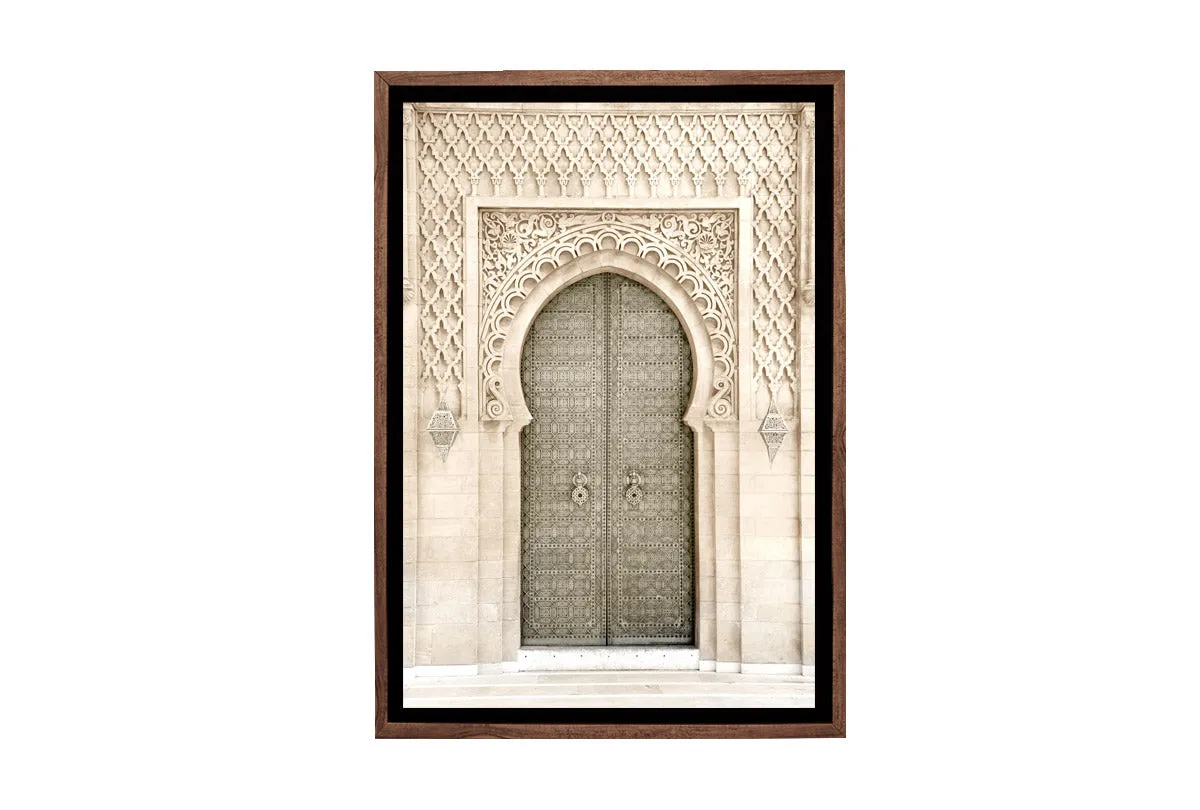 Bronz Moroccan Door | Canvas Wall Art Print