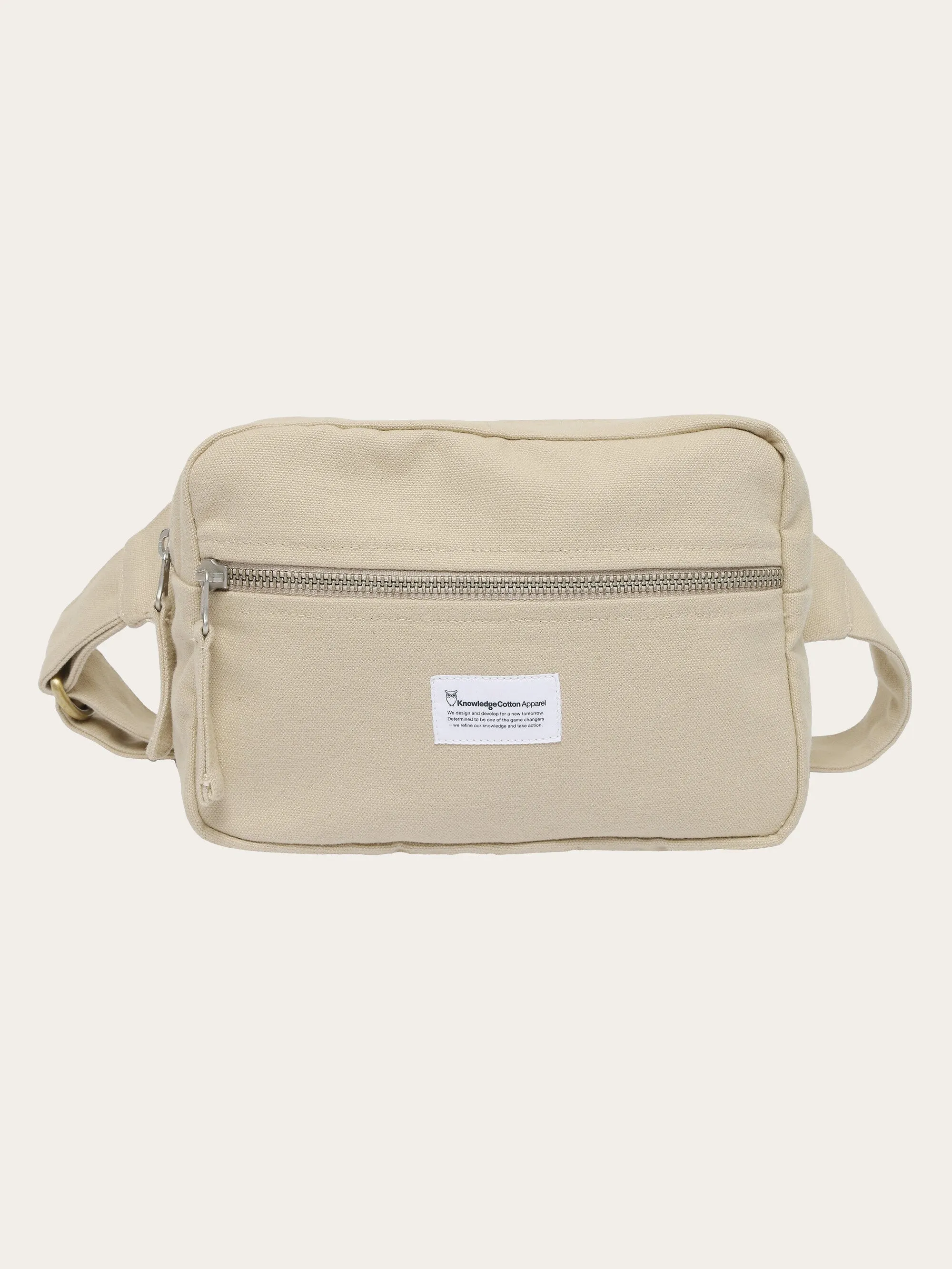 Canvas bumbag - GOTS/Vegan - Light feather gray