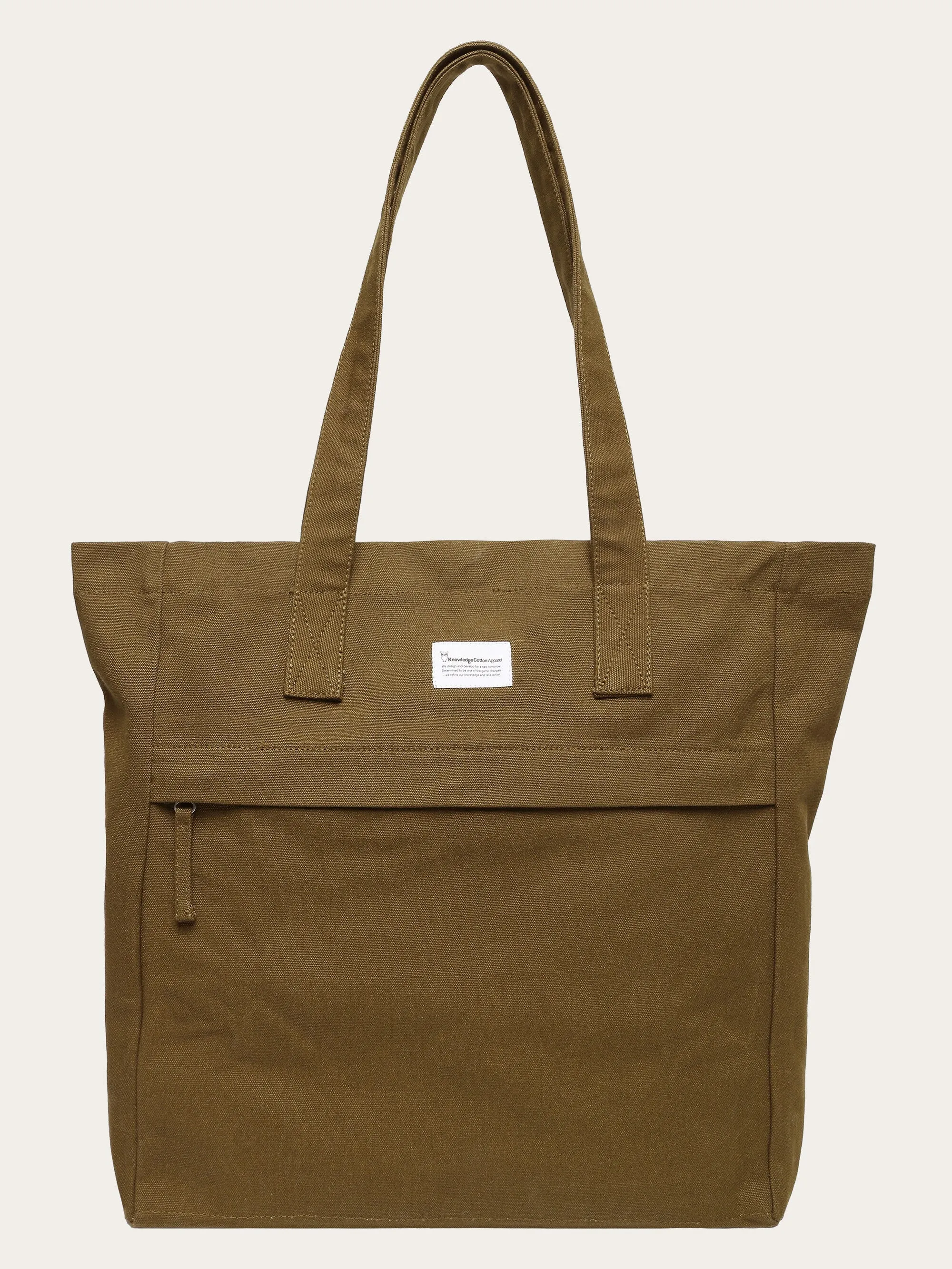 Canvas tote bag GOTS/Vegan - Dark Olive