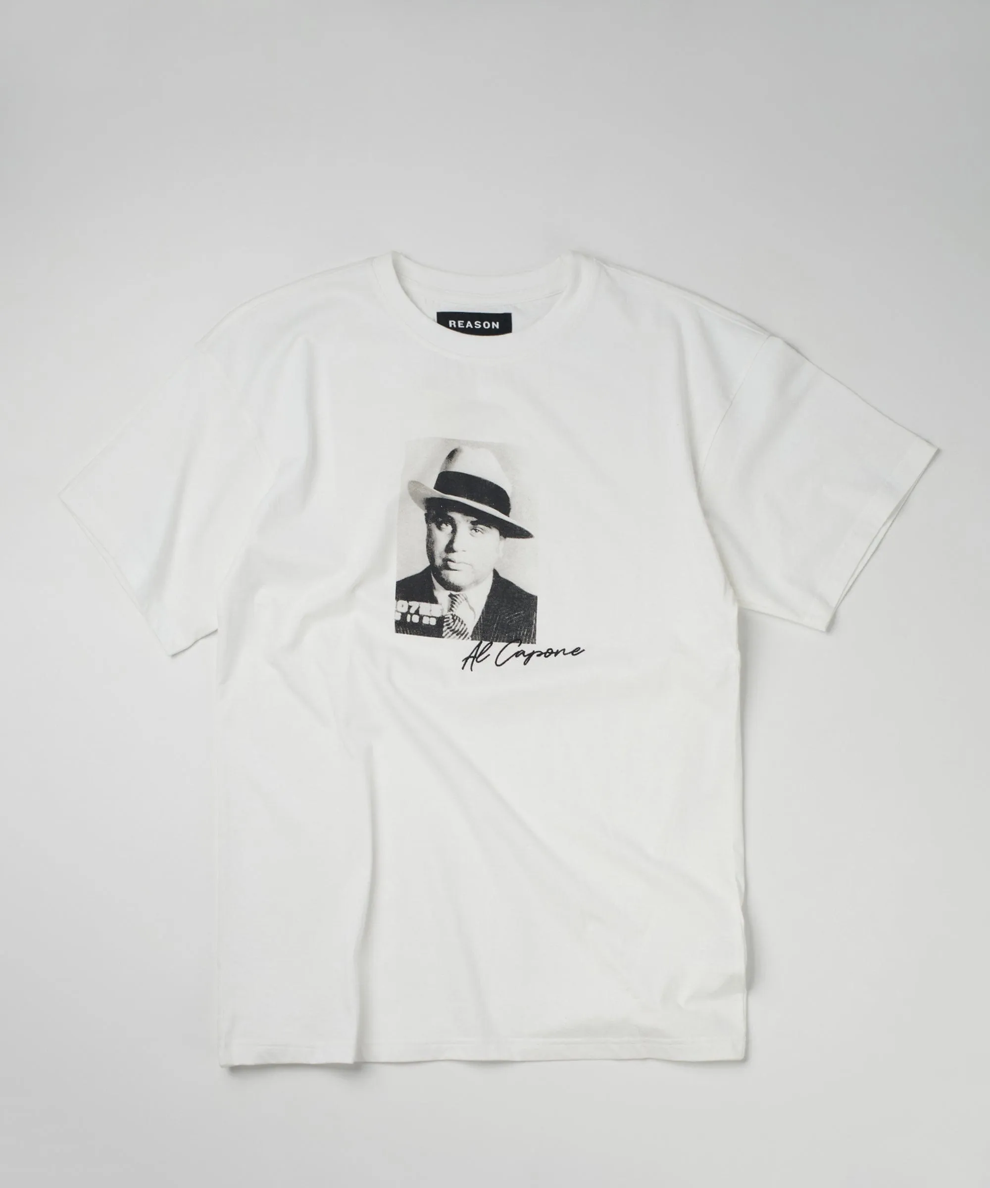 Capone Mugshot Short Sleeve Tee - White