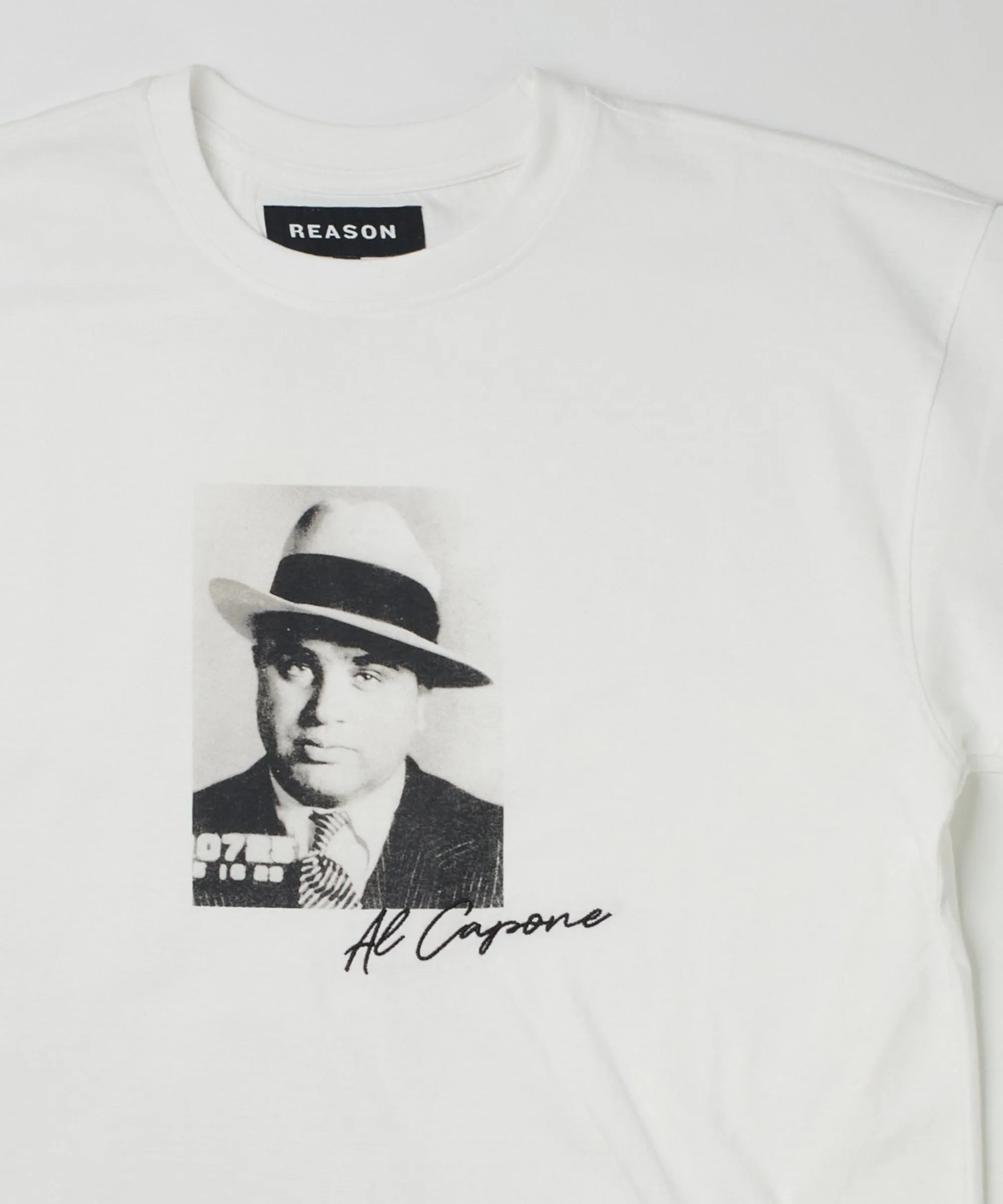 Capone Mugshot Short Sleeve Tee - White