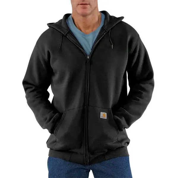 Carhartt Midweight Hooded Zip-Front Sweatshirt Black