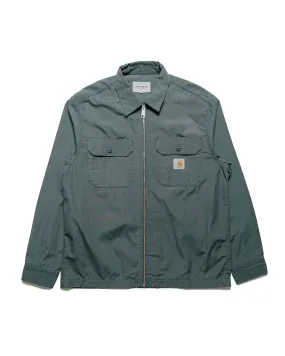 Carhartt W.I.P. L/S Craft Zip Poplin Shirt Jura Rinsed