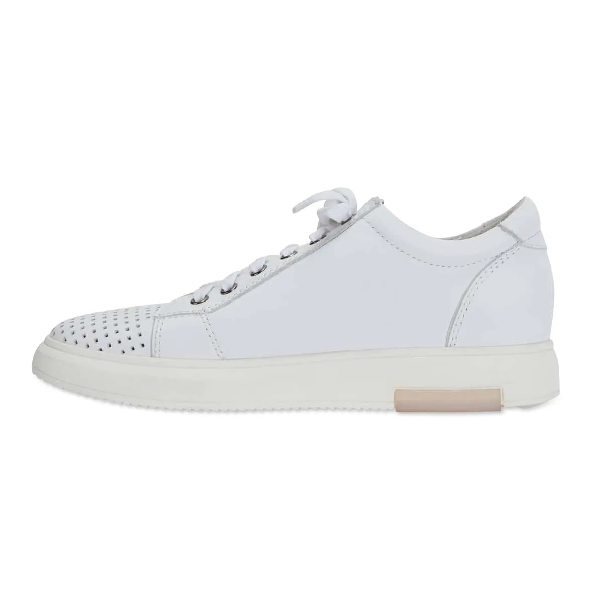 Carson Sneaker in White Leather