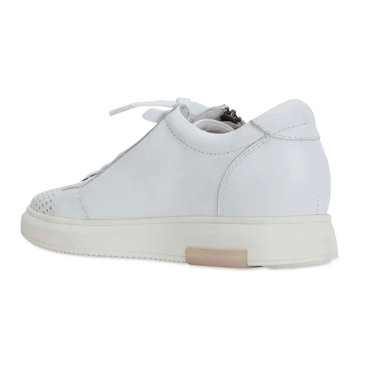 Carson Sneaker in White Leather