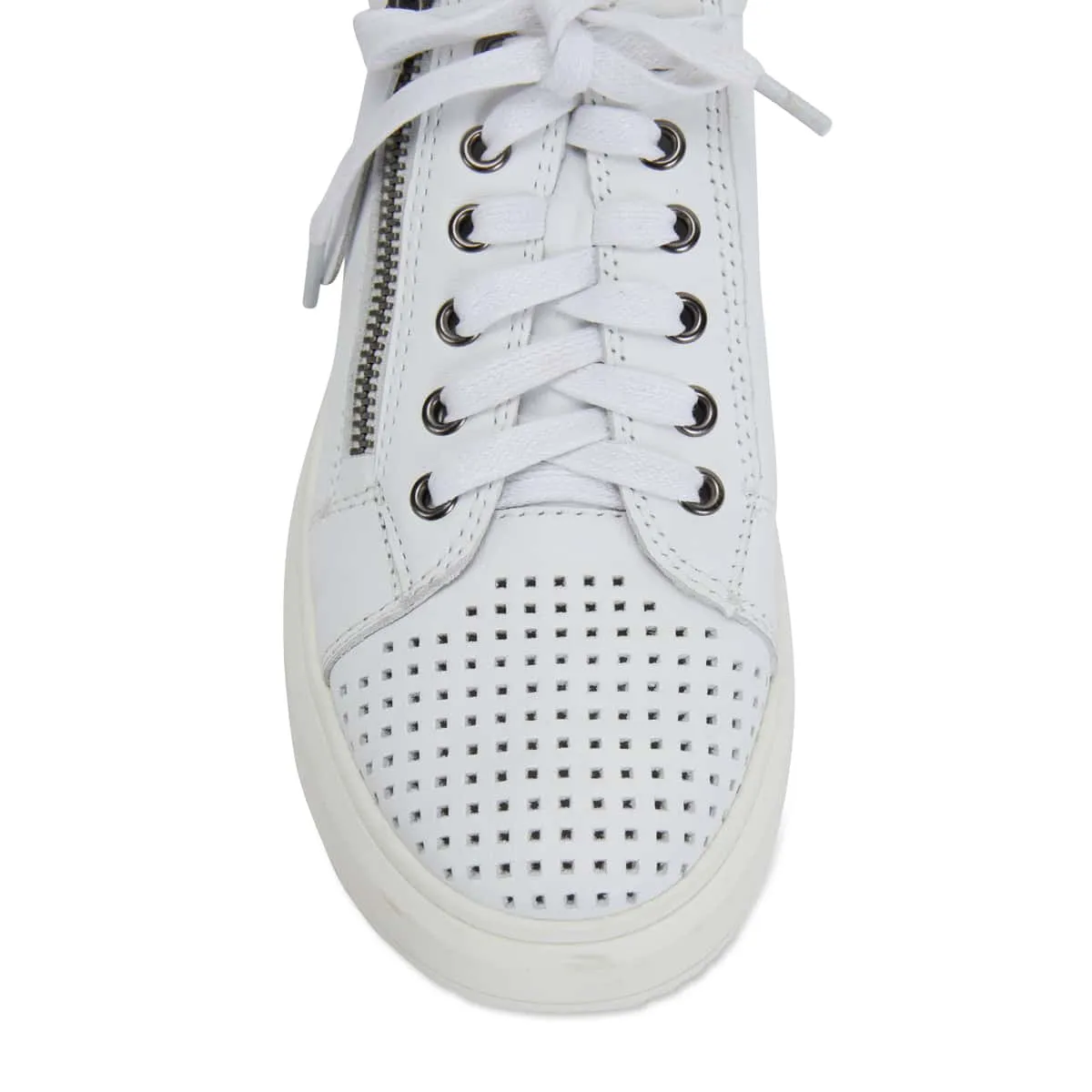 Carson Sneaker in White Leather