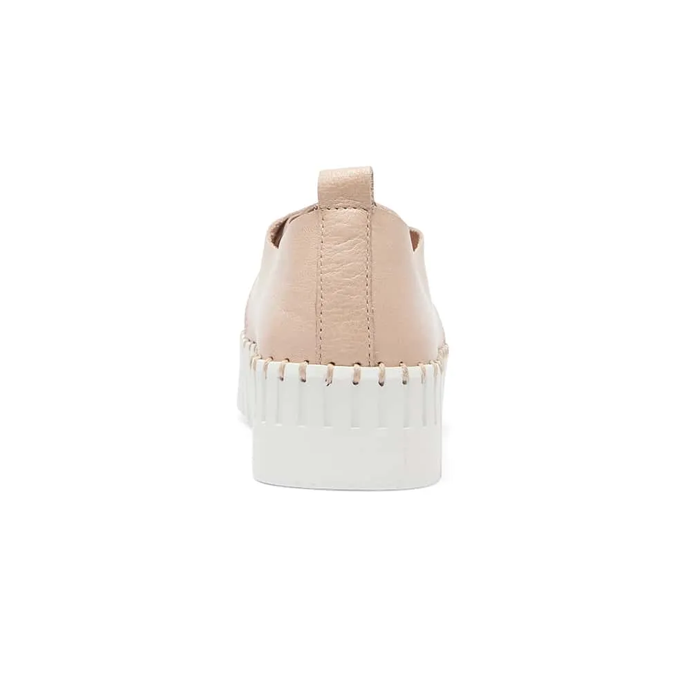 Central Sneaker in Blush Leather