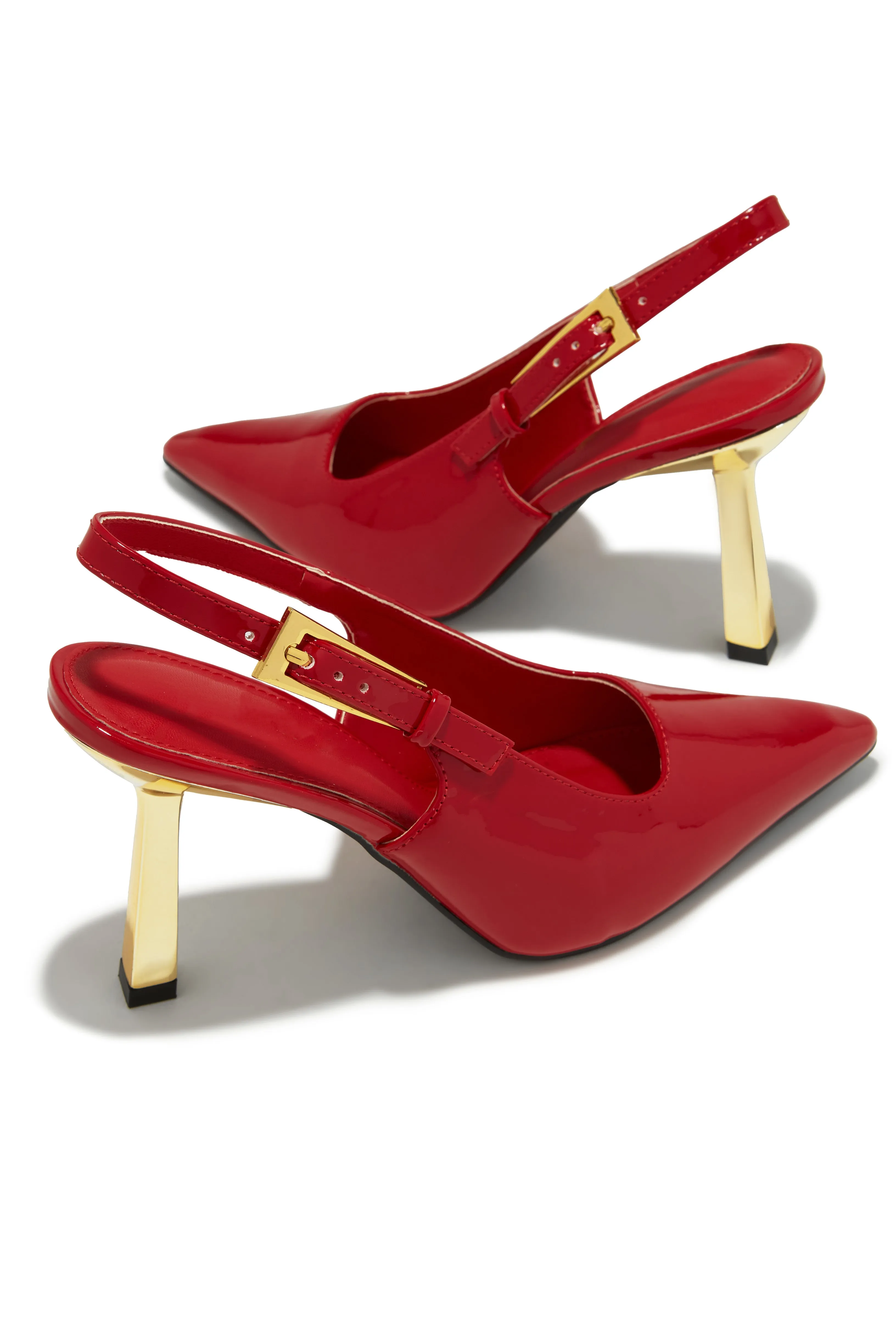 Charlotte Slingback Pumps - Red