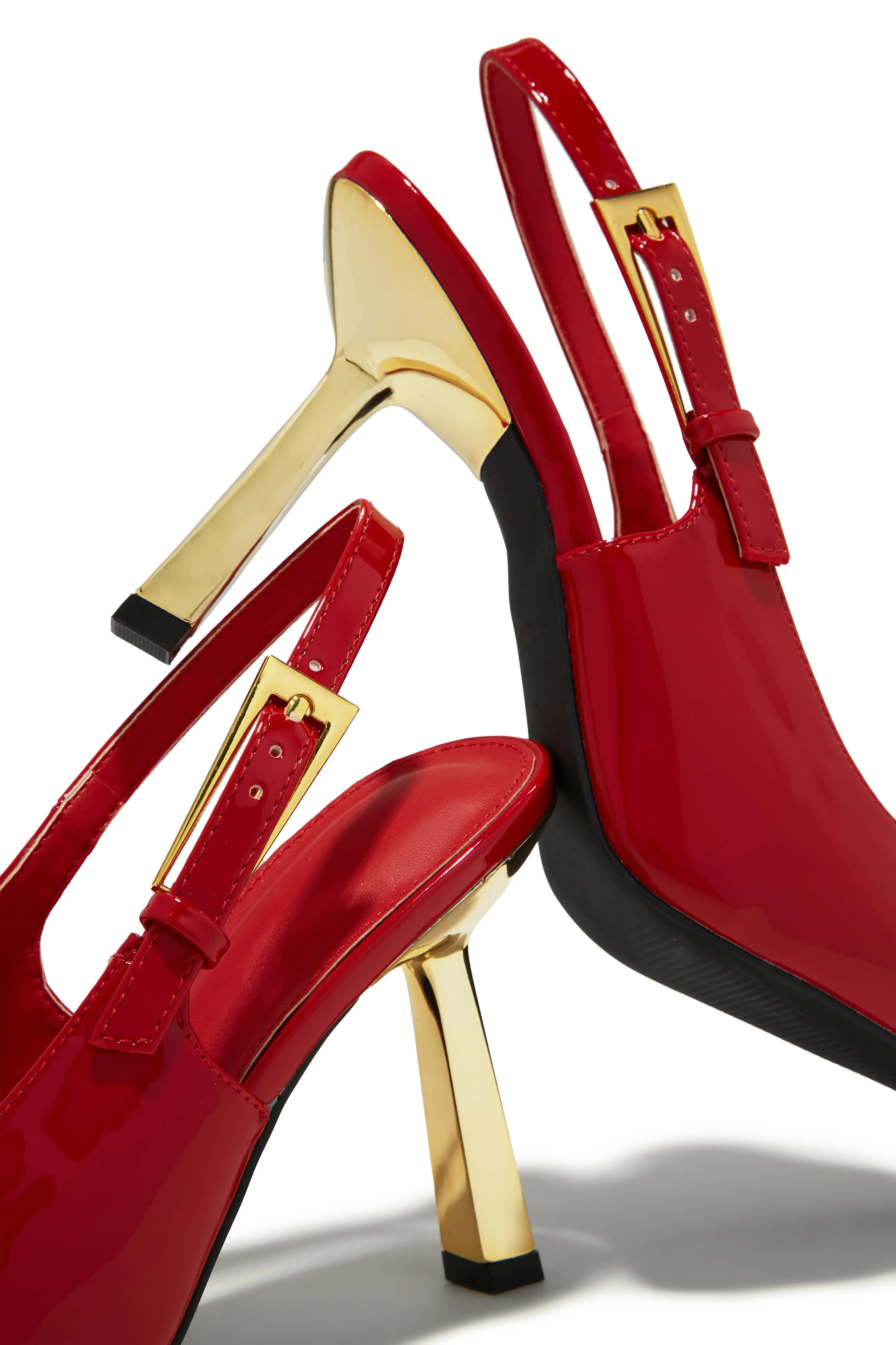 Charlotte Slingback Pumps - Red