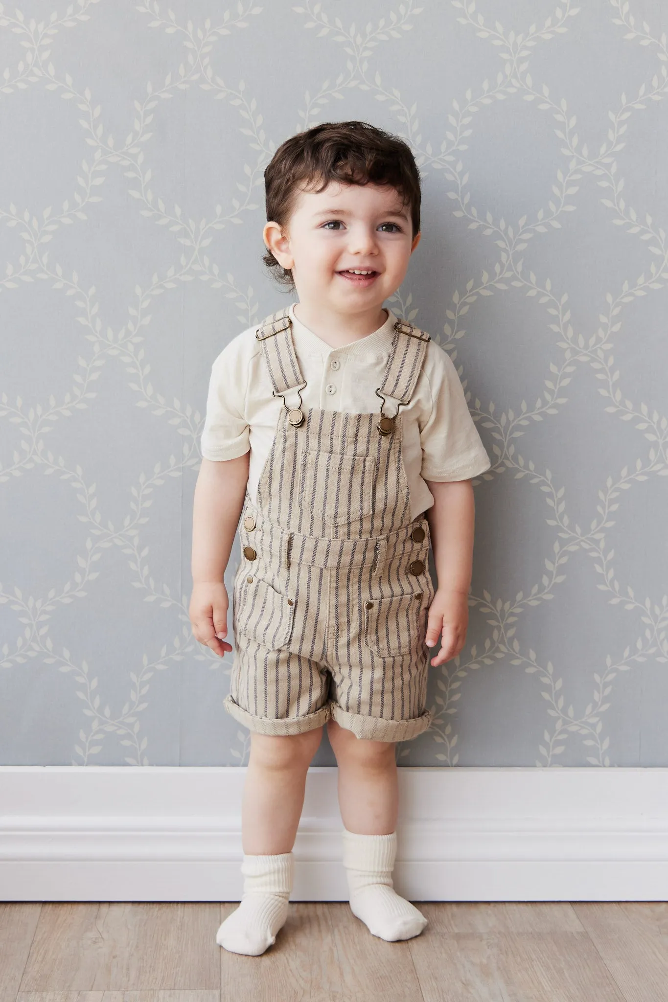 Chase Short Overall - Cashew/Moonstone