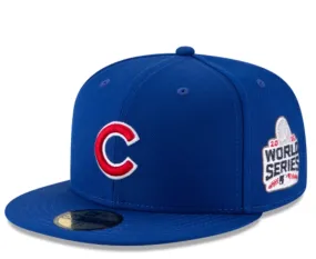 CHICAGO CUBS WORLD SERIES SIDE PATCH 59FIFTY FITTED