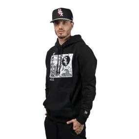 Chicago White Sox Tonal Wave Black Pullover Hoodie