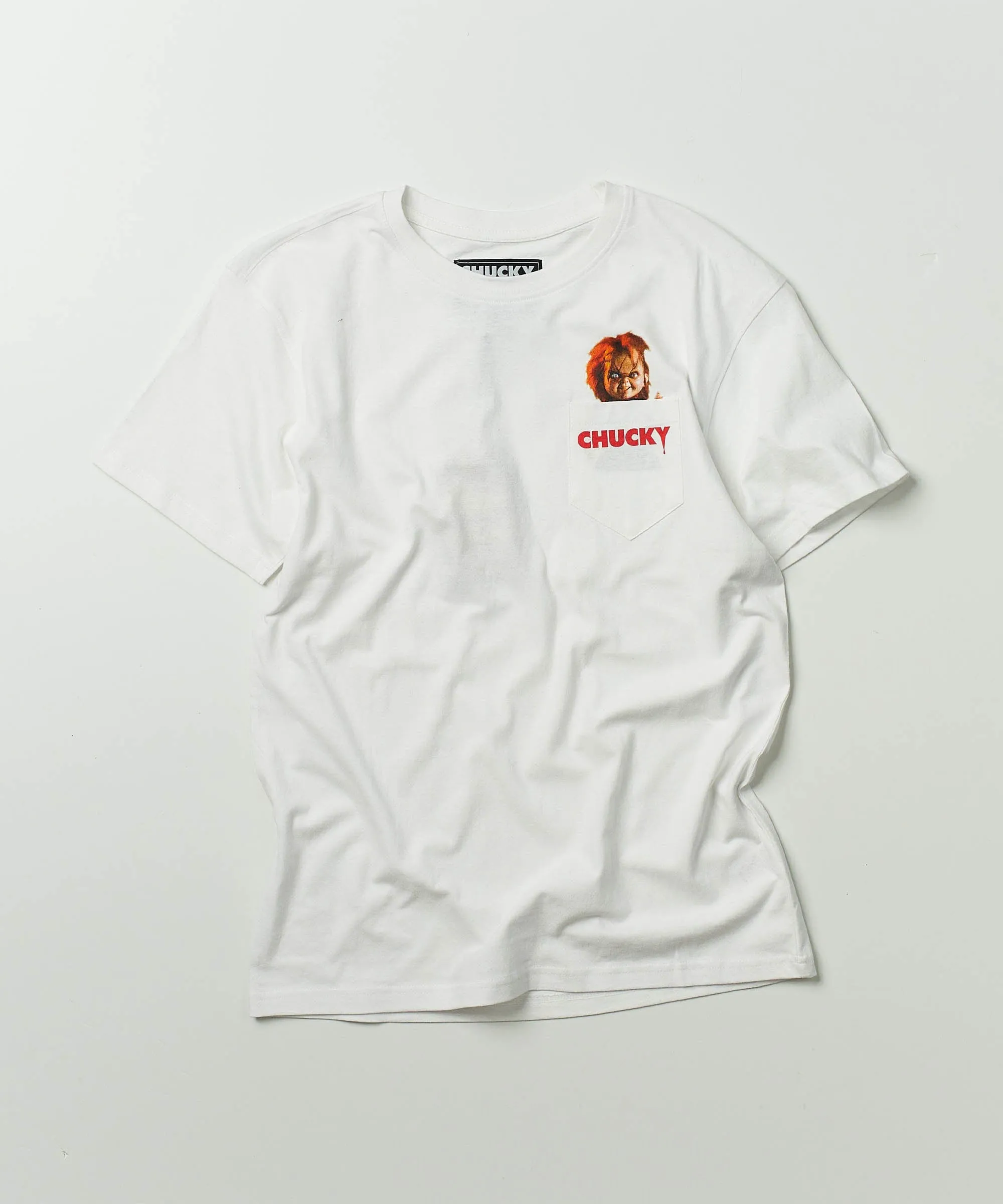 Chucky Pocket Short Sleeve Tee - White