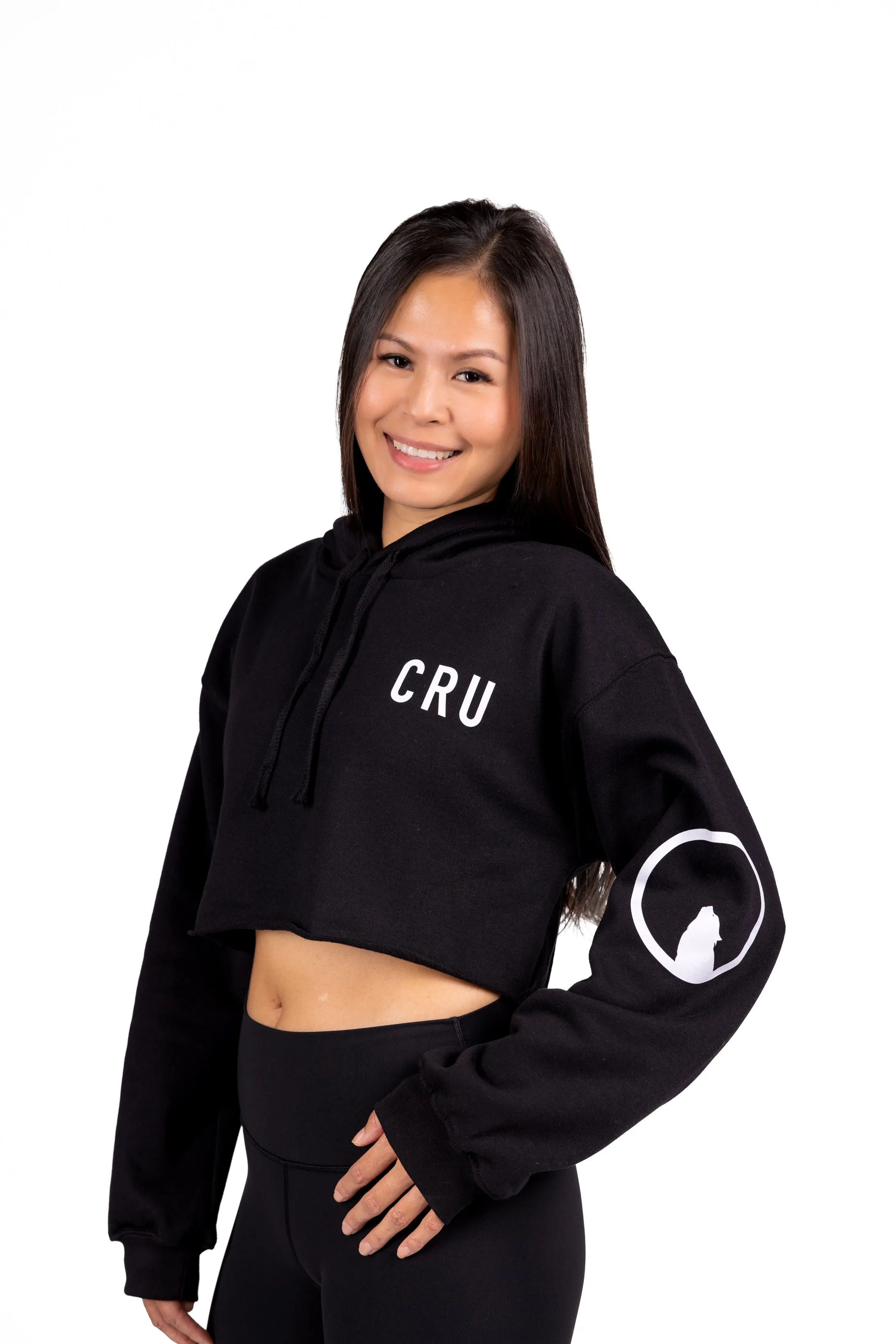 CRU Cropped Fleece Hoodie