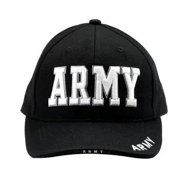 Deluxe Army Embroidered Low Profile Insignia Cap