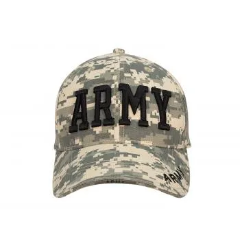 Deluxe Army Embroidered Low Profile Insignia Cap