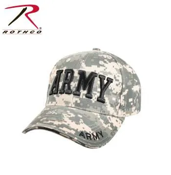 Deluxe Army Embroidered Low Profile Insignia Cap