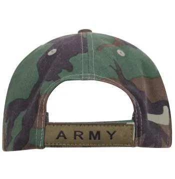 Deluxe Army Embroidered Low Profile Insignia Cap