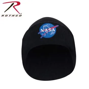 Deluxe NASA Meatball Logo Embroidered Watch Cap - Black