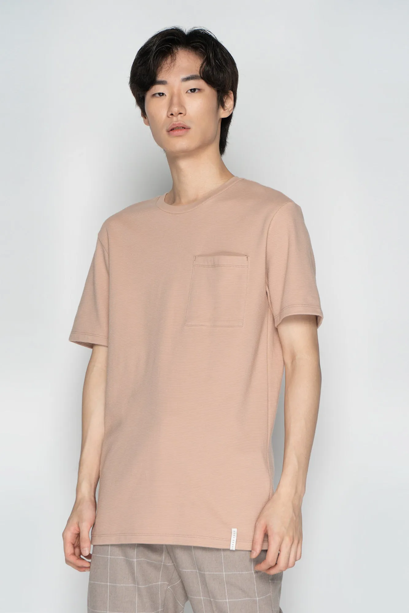 Dress Code Textured T-Shirt with Pocket