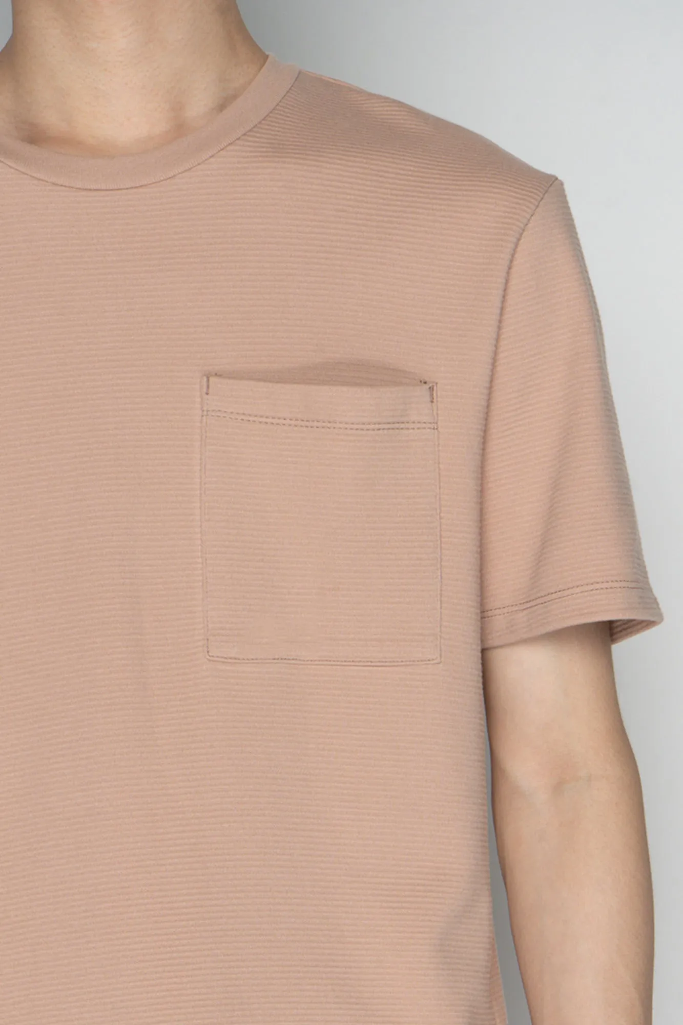 Dress Code Textured T-Shirt with Pocket